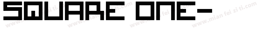 square one字体转换